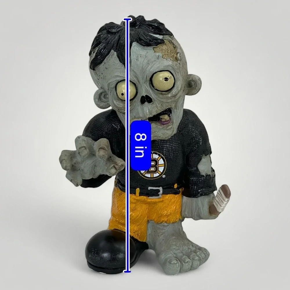 Boston Bruins Zombie Figure 8 Inch NHL Hockey‎ Collectible Halloween Decor w Box